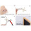 105 Pack Picture Hangers Clock Wedding Photos Hanging Hardware Kit 6