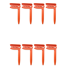 4PCS Beach Towel Clip Camping Mat Clip Outdoor Clothes Pegs orange