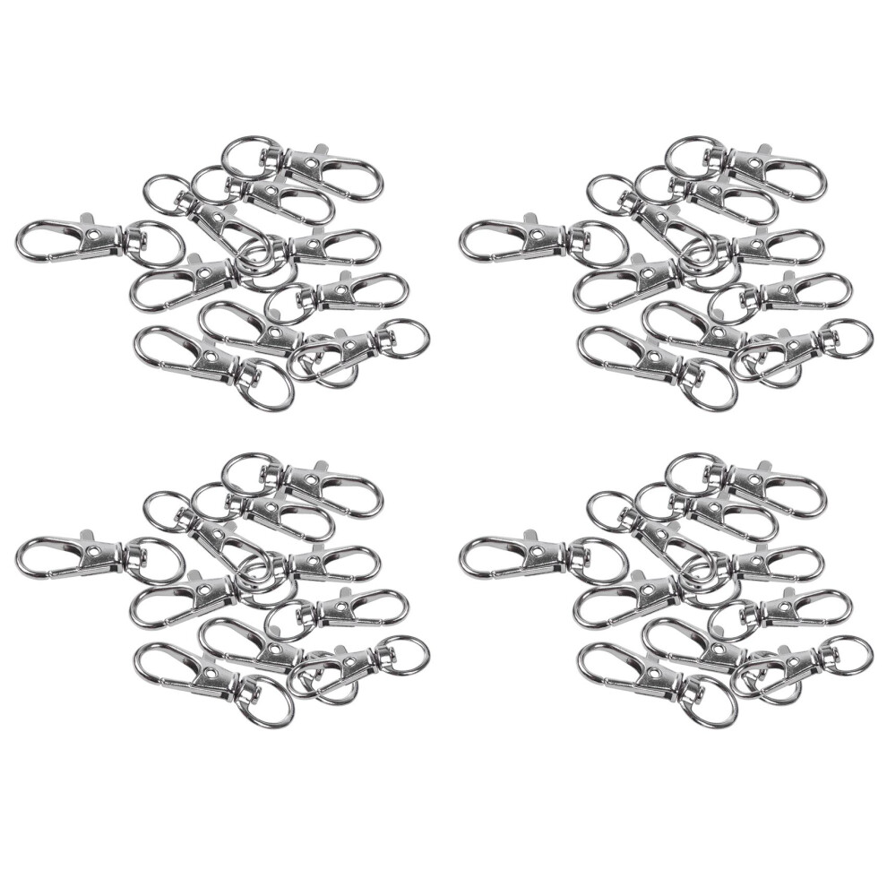 10Pcs Metal Clasp Swivel Trigger Clips Snap Hooks Silver 4711671271366