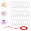 30Pcs Acrylic Blanks 2 Inch,Clear Circle Acrylic Sheet with Hole 2