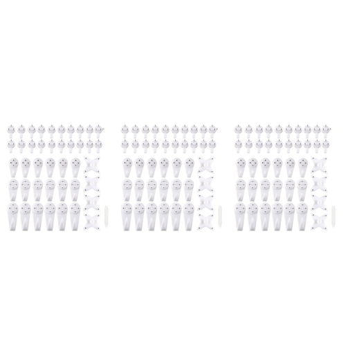 105 Pack Picture Hangers Clock Wedding Photos Hanging Hardware Kit