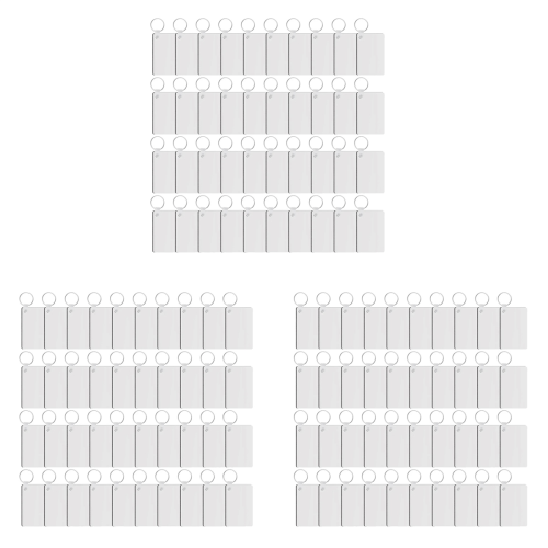 40 Pack Sublimation Keychain Blank Double Sided Heat Transfer Blank