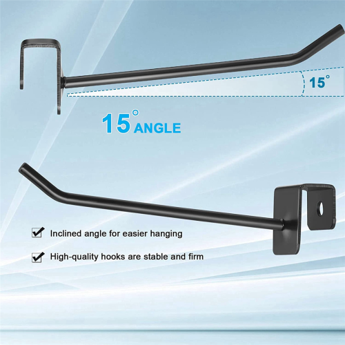 48 Pcs Gridwall Hooks 4 Inch Panel Hanger Square Tube Hooks 2