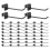 48 Pcs Gridwall Hooks 4 Inch Panel Hanger Square Tube Hooks 2