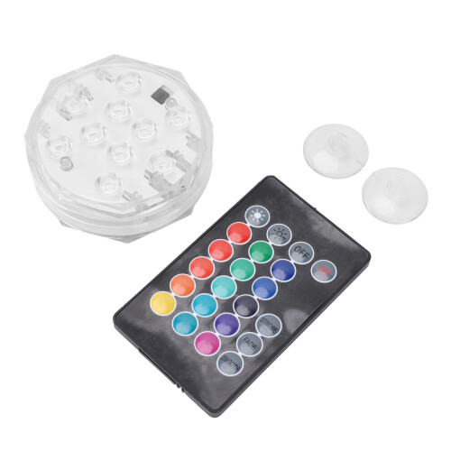 Lumière LED submersible RGB avec télécommande IP68 3xAAA 1