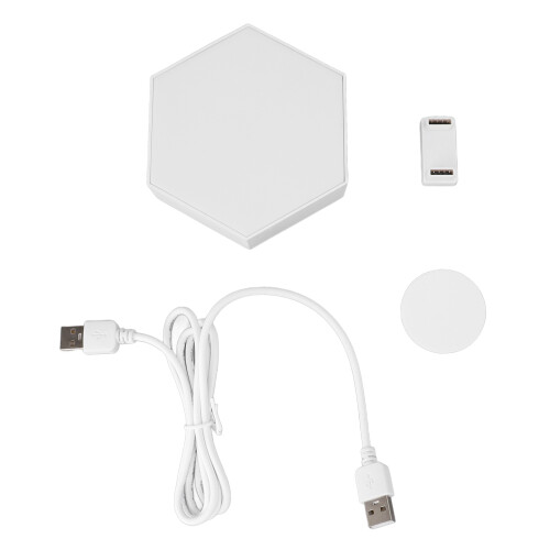 Luz de pared LED RGB hexagonal alimentada por USB panel para PC 1