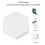 Luz de pared LED RGB hexagonal alimentada por USB panel para PC 8