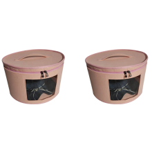 2X Hat Box Organizer Round Travel Hat Boxes Hat Storage Bag C