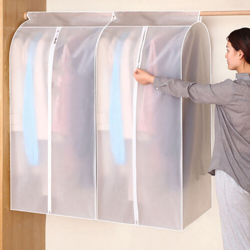 1PCS Dust Cover Clothes Hanging Bag Enclosed B 2