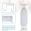 Wall Mounted Holder, Large & Small Ironing Board (Matte White) 6