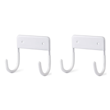 Wall Mounted Holder, Large & Small Ironing Board (Matte White)