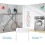 Wall Mounted Holder, Large & Small Ironing Board (Matte White) 5