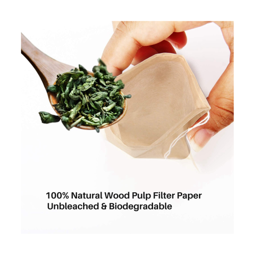 300PCS Tea Filter Bags,Disposable Paper Tea Bag with Drawstring Paper 2