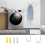 Wall Mounted Holder, Large & Small Ironing Board (Matte White) 7