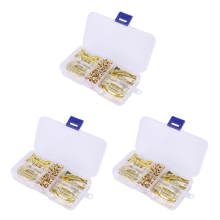 100 Sets Golden Saw Tooth Hooks Hardware With Screws Sawtooth Hangers