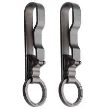 Titanium Belt Buckle Titanium Waist Clip Keychain Parts Key Ring