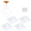 Stand Mixer Attachment Holders 4 Pack Storage Organizer, with Screws 3