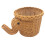 Handmade Bamboo Elephant Wicker Picnic Basket Fruit Storage Basket 2