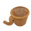 Handmade Bamboo Elephant Wicker Picnic Basket Fruit Storage Basket 3