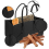 Fireplace Wood Felt Storage Bag Basket Magazine Rack Pocket,Black 6