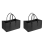 Fireplace Wood Felt Storage Bag Basket Magazine Rack Pocket,Black 1