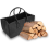 Fireplace Wood Felt Storage Bag Basket Magazine Rack Pocket,Black 7
