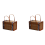 Picnic Woven Basket Wicker Storage Handle Foldable Bamboo Basket A 1