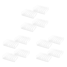 4 Pcs Clear Acrylic CD Holder with Tackable CD DVD Display Rack