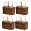 Picnic Woven Basket Wicker Storage Handle Foldable Bamboo Basket B 1