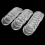 100Pcs 21mm Plastic Coin Capsules Box Storage Clear Round 3