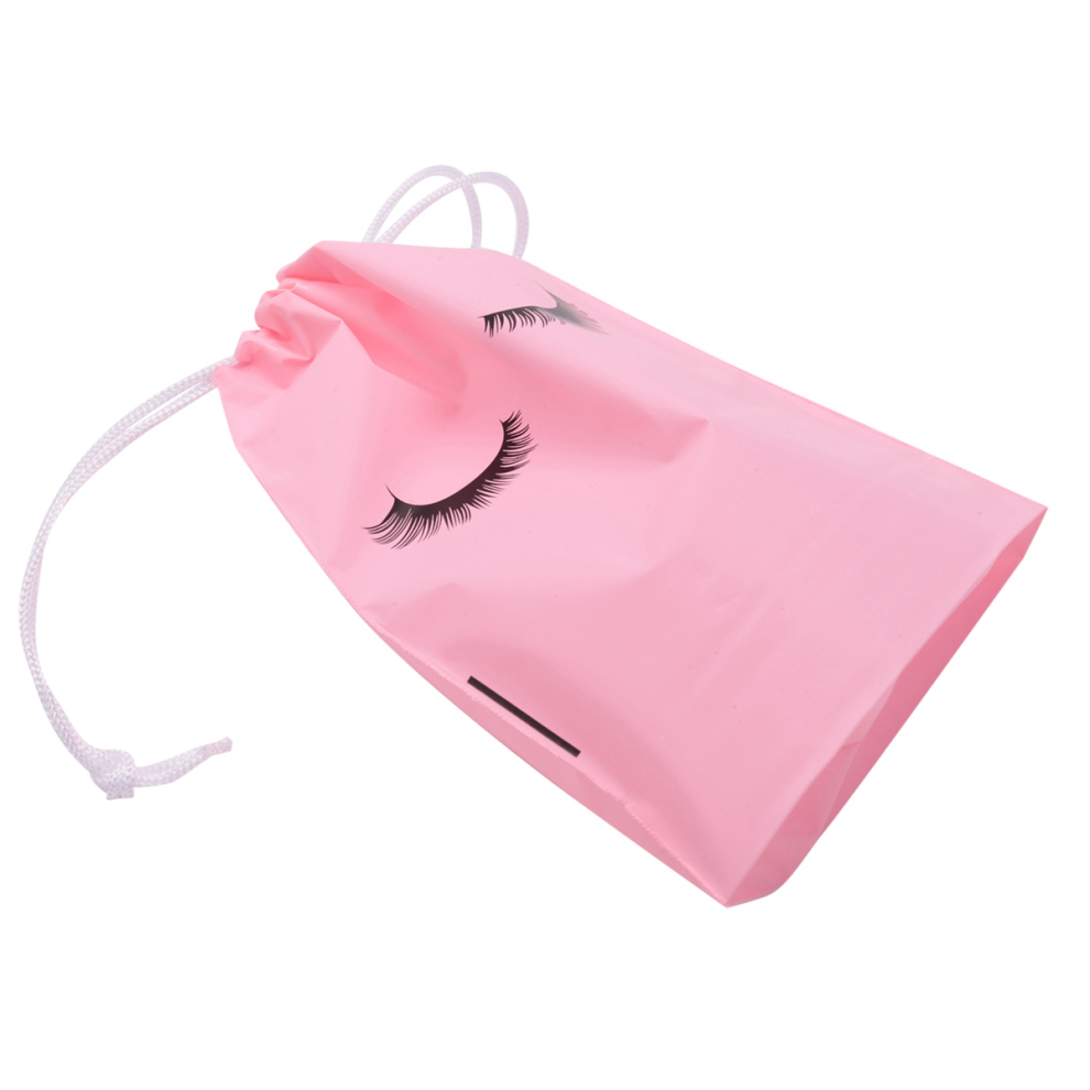 Pink 50 Pieces Eyelash Aftercare Bags Makeup Bags Toiletry Pouch ,S