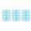 Plastic Rectangle 8 Compartments Medicine Pill Box Blue 1