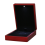 LED Box Rubber + Plush Pendant Case for Jewelry Display Gift (Red) 1