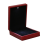 LED Box Rubber + Plush Pendant Case for Jewelry Display Gift (Red) 3