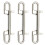 3X Stainless Steel Double Ended Bolt Snap Hook for Diving Pet Leash 1