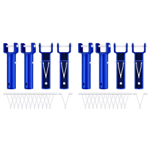 4Pcs Swimming Pool Vacuum Head Handles Pool with 12Pcs V-Shaped Clip