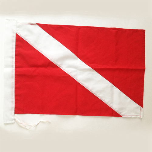 Dive Flag for Scuba Diving with Float, Buoy, Pole 35X50cm 2