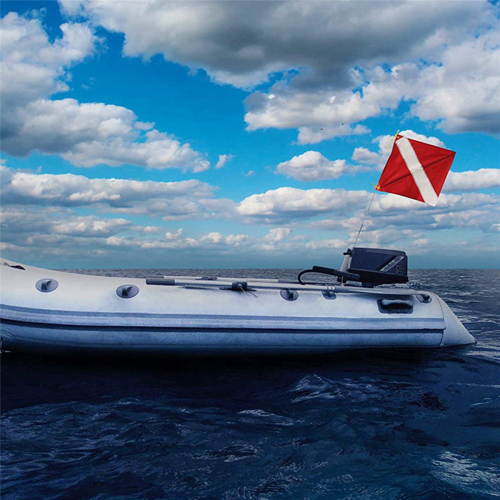 Dive Flag for Scuba Diving with Float, Buoy, Pole 35X50cm 1
