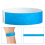 500 Pcs Paper Wristbands Neon Event Wristbands (Blue) 5