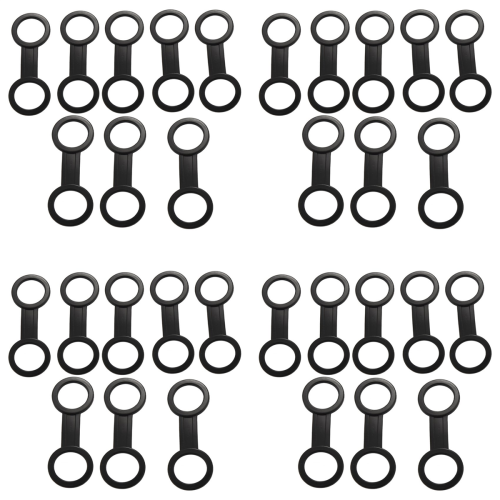 8 Pcs Scuba Diving Silicone Snorkel Mask Strap Keeper Holder Clips