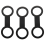 8 Pcs Scuba Diving Silicone Snorkel Mask Strap Keeper Holder Clips 7