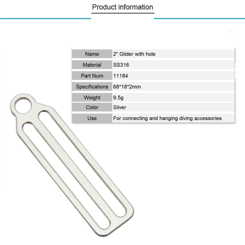 Scuba Diving BCD Fixing Buckle Rope Retainer for 2Inch Webbing 1