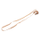 Beige Elastic Rubber String Nose Clip Protector for Swimming 2