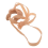 Beige Elastic Rubber String Nose Clip Protector for Swimming 3