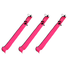 1M Scuba Diving Inflatable Float Signal Tube Sausage,Rose Red