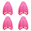 Pink EVA Back Float Kickboard Training Plate for Adult Children 1