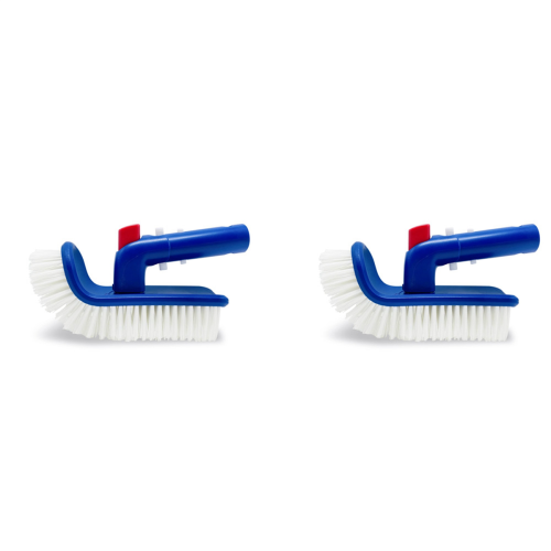 Pool Brush for Step & Corner,Rotatable Hand Scrub Brush with Bristles