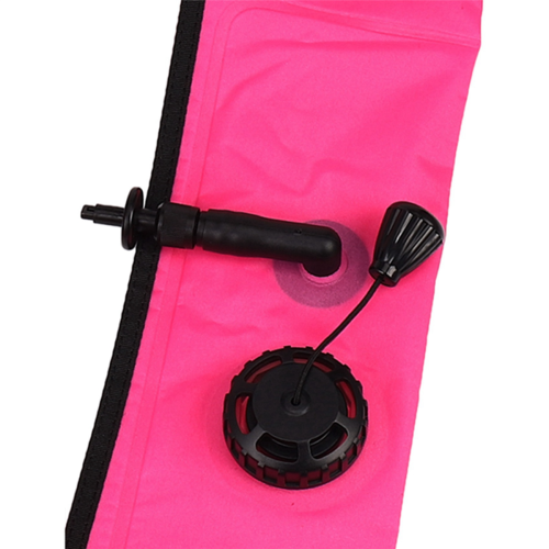 1M Scuba Diving Inflatable Float Signal Tube Sausage,Rose Red 2