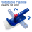 Pool Brush for Step & Corner,Rotatable Hand Scrub Brush with Bristles 4