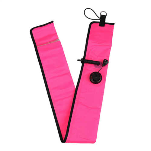 1M Scuba Diving Inflatable Float Signal Tube Sausage,Rose Red 1